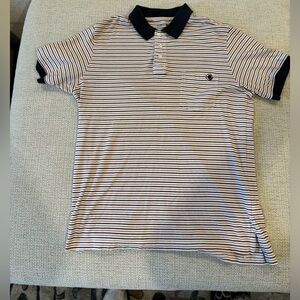 Southern Proper Polo: Size Medium, Red|Blue|White Striped. Used & Good Condition